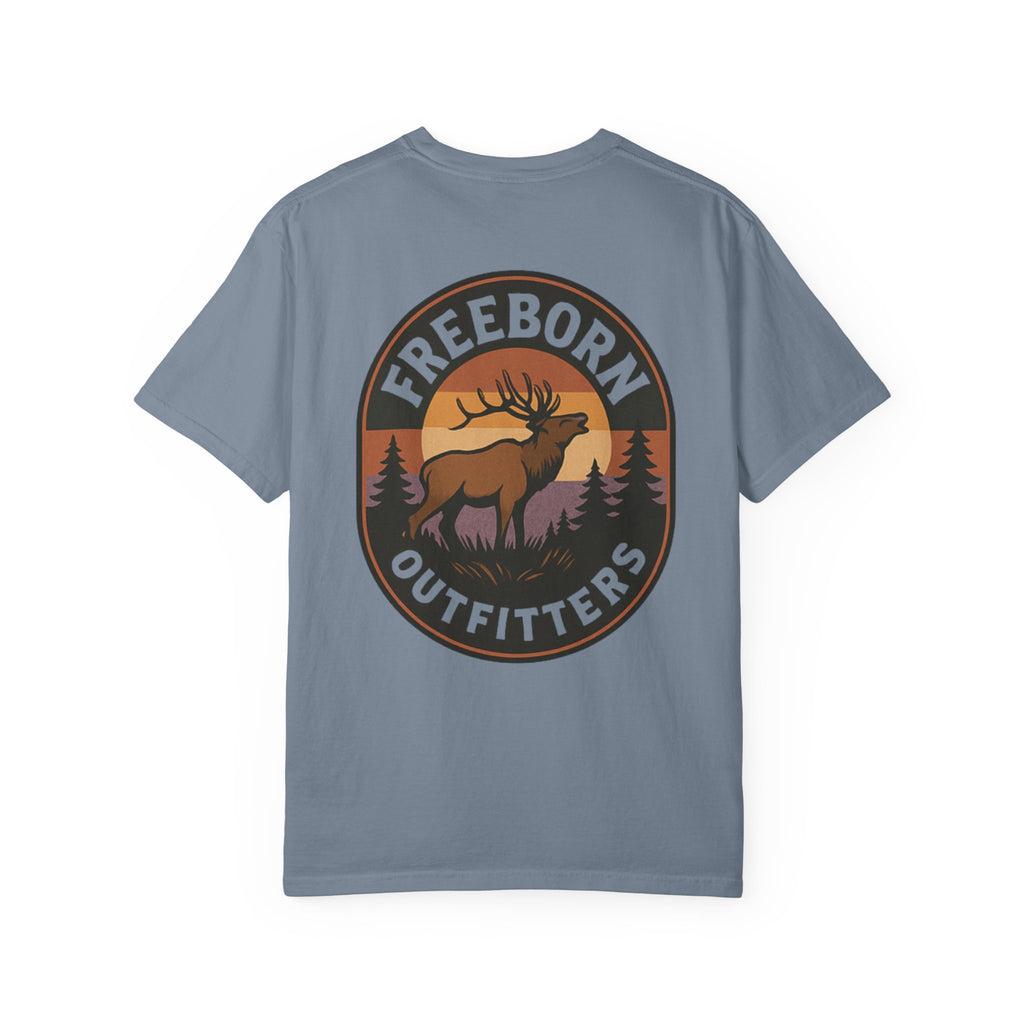 Freeborn Outfitters Sunset Elk Graphic Tee