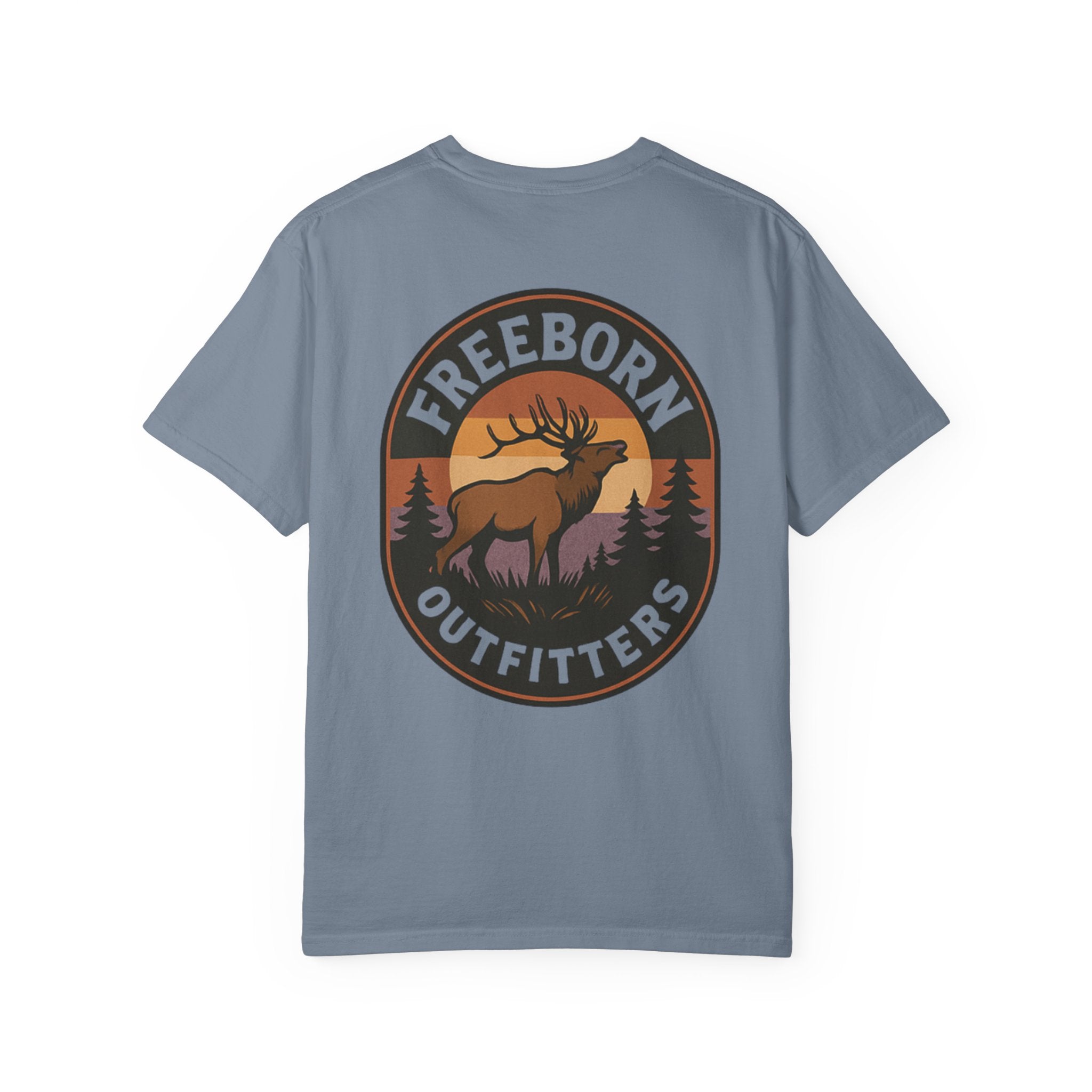 Freeborn Outfitters Sunset Elk Graphic Tee