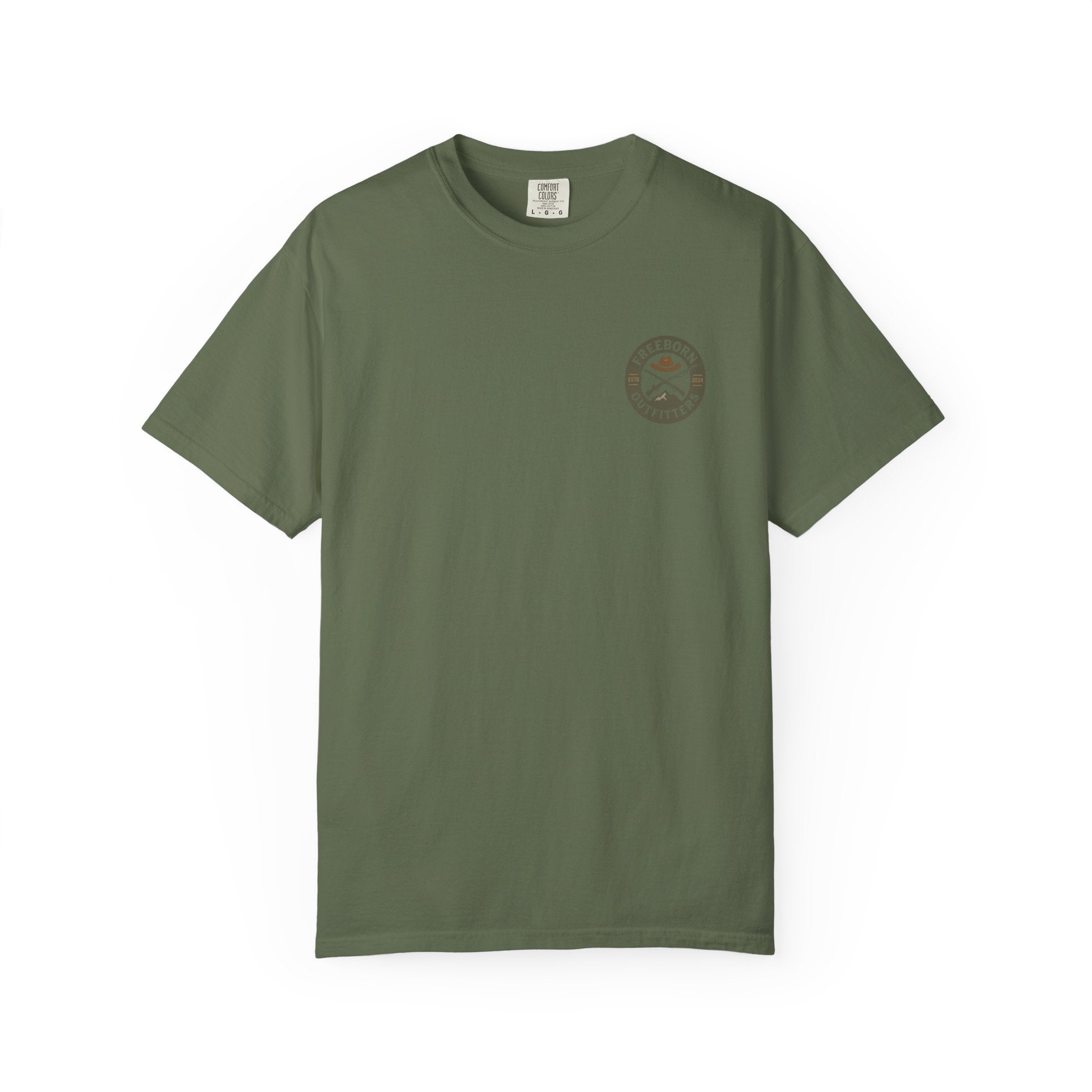 Freeborn Outfitters Green Logo Tee