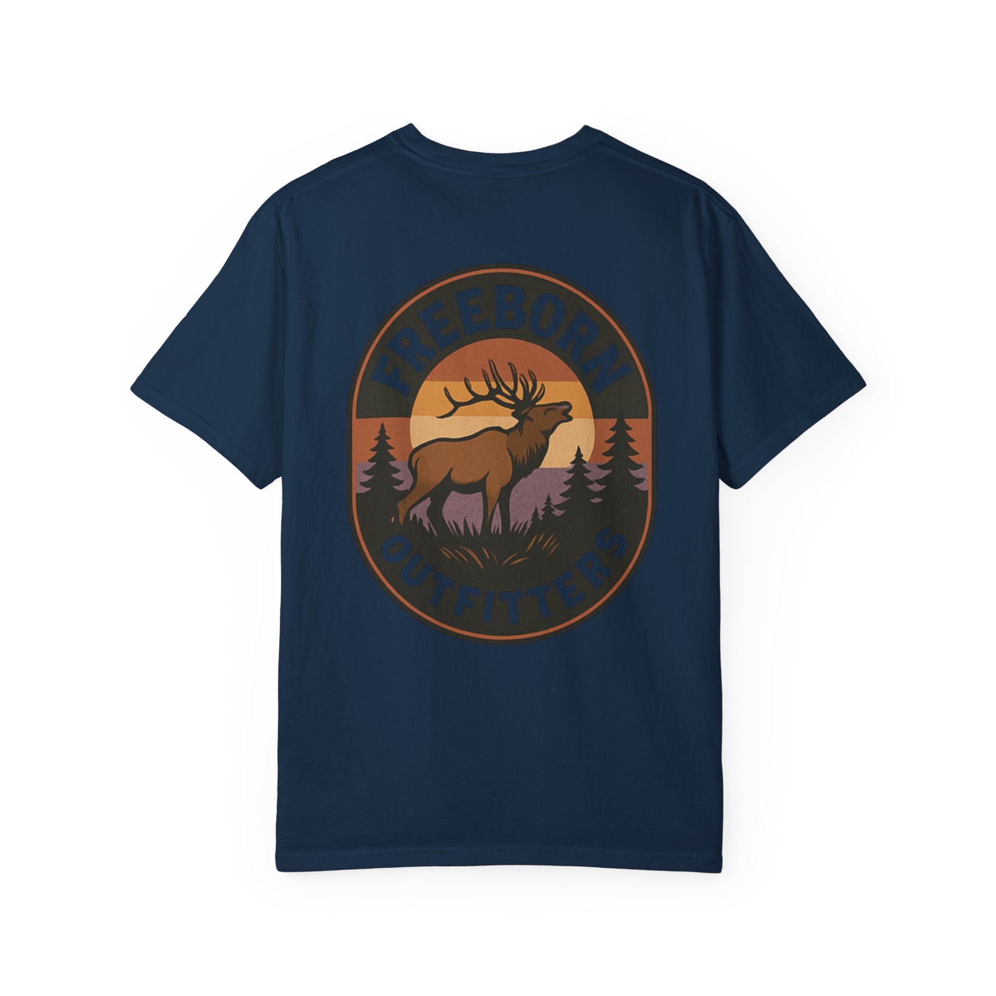 Freeborn Outfitters Sunset Elk Graphic Tee