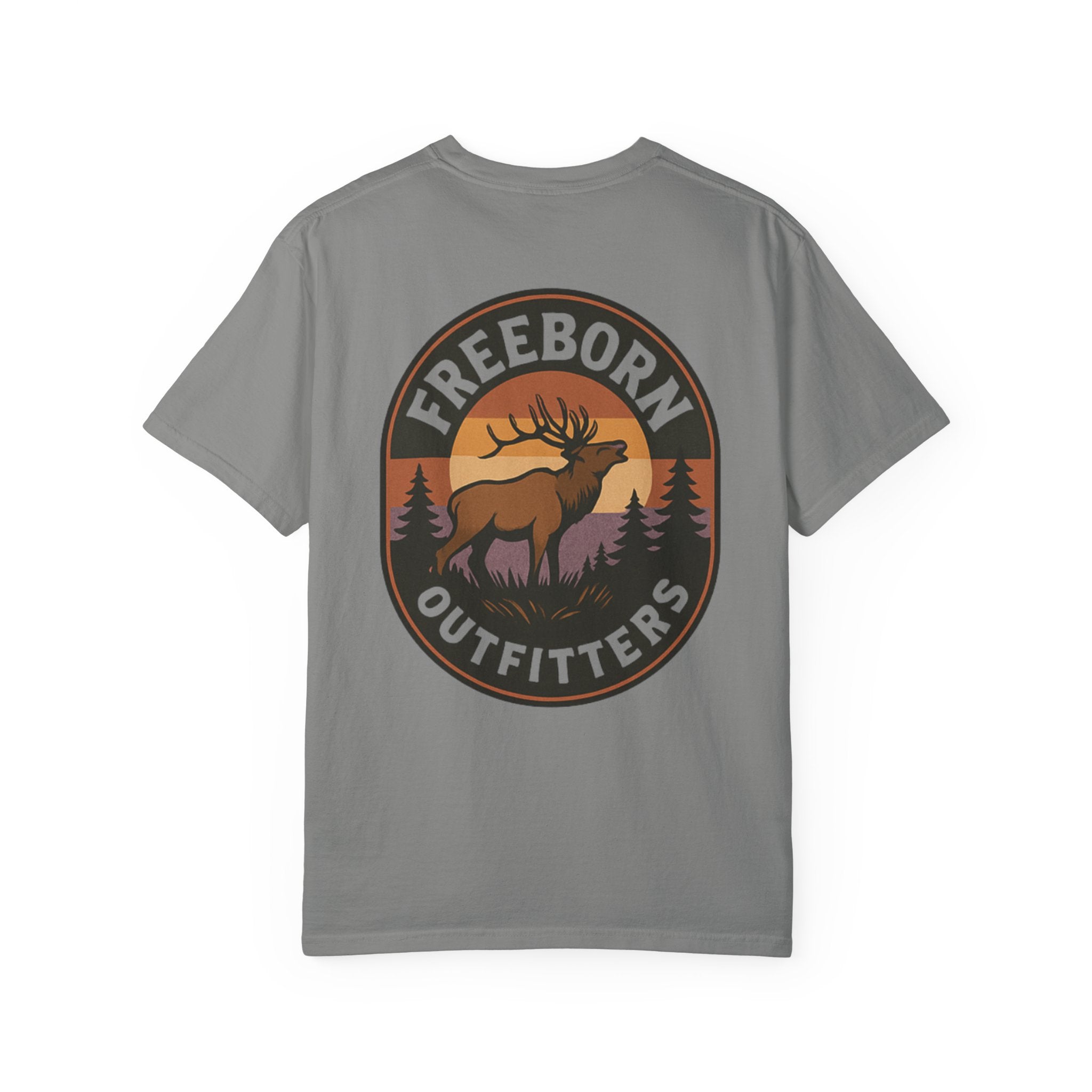 Freeborn Outfitters Sunset Elk Graphic Tee