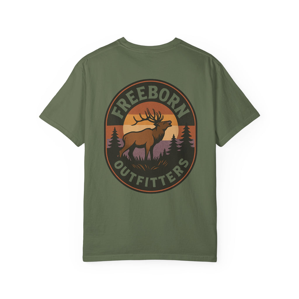 Freeborn Outfitters Sunset Elk Graphic Tee
