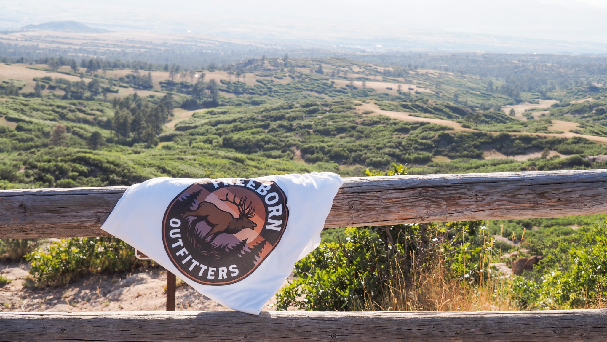 Freeborn Outfitters Sunset Elk Graphic Tee