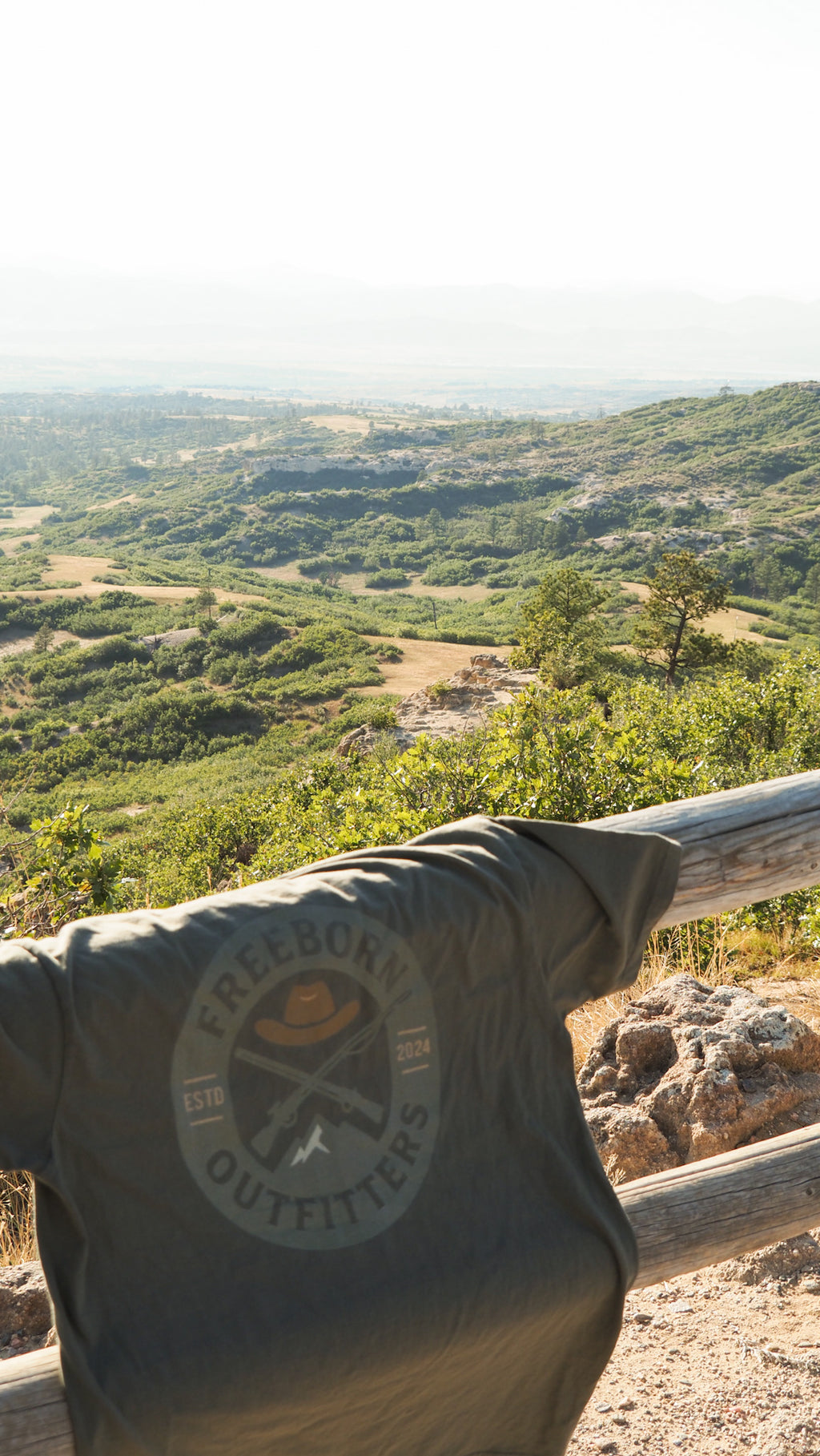 Freeborn Outfitters Green Logo Tee