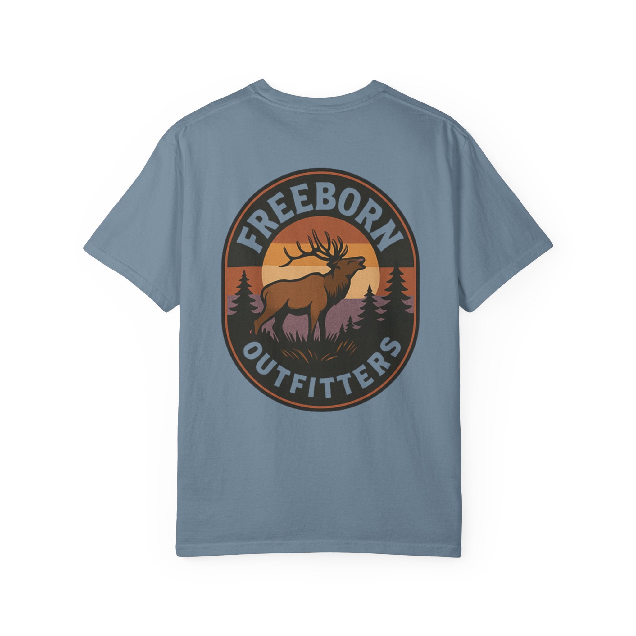 Freeborn Outfitters Sunset Elk Graphic Tee