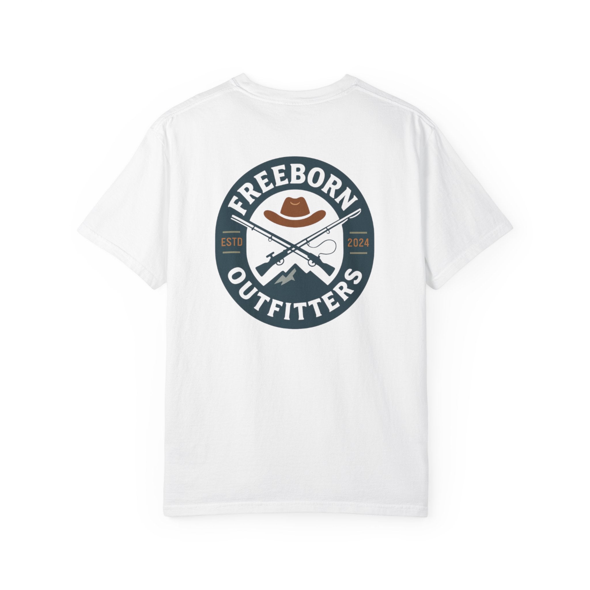 Freeborn Outfitters Blue Logo Tee