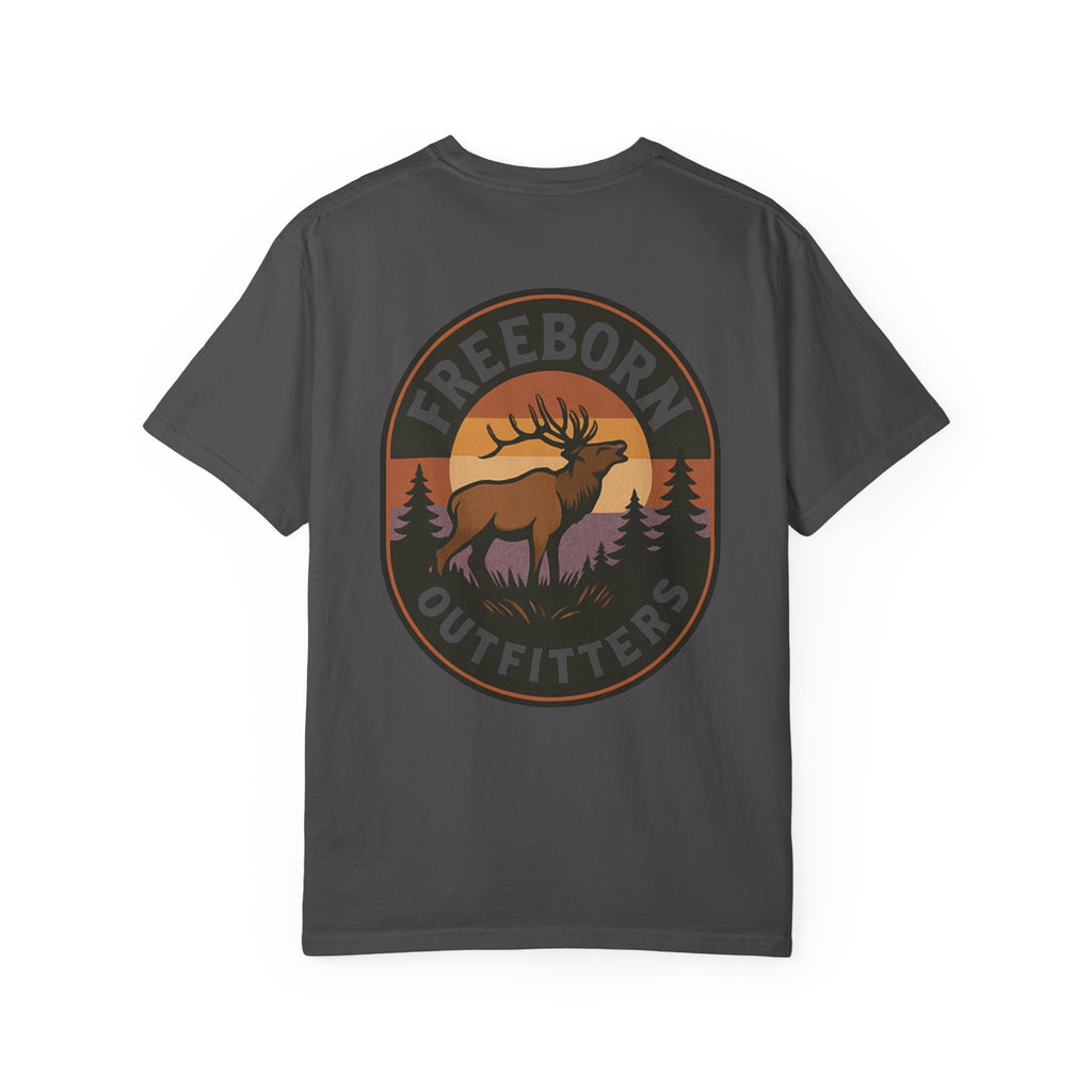 Freeborn Outfitters Sunset Elk Graphic Tee