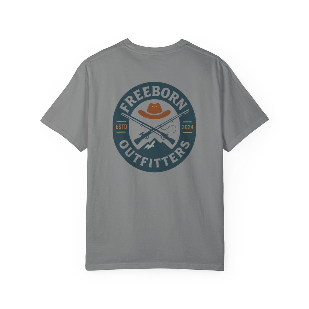 Freeborn Outfitters Blue Logo Tee