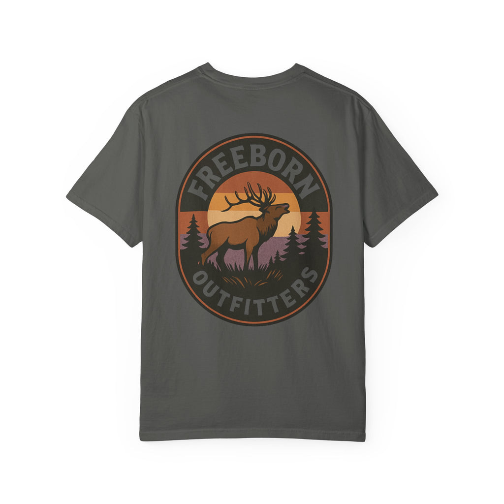 Freeborn Outfitters Sunset Elk Graphic Tee